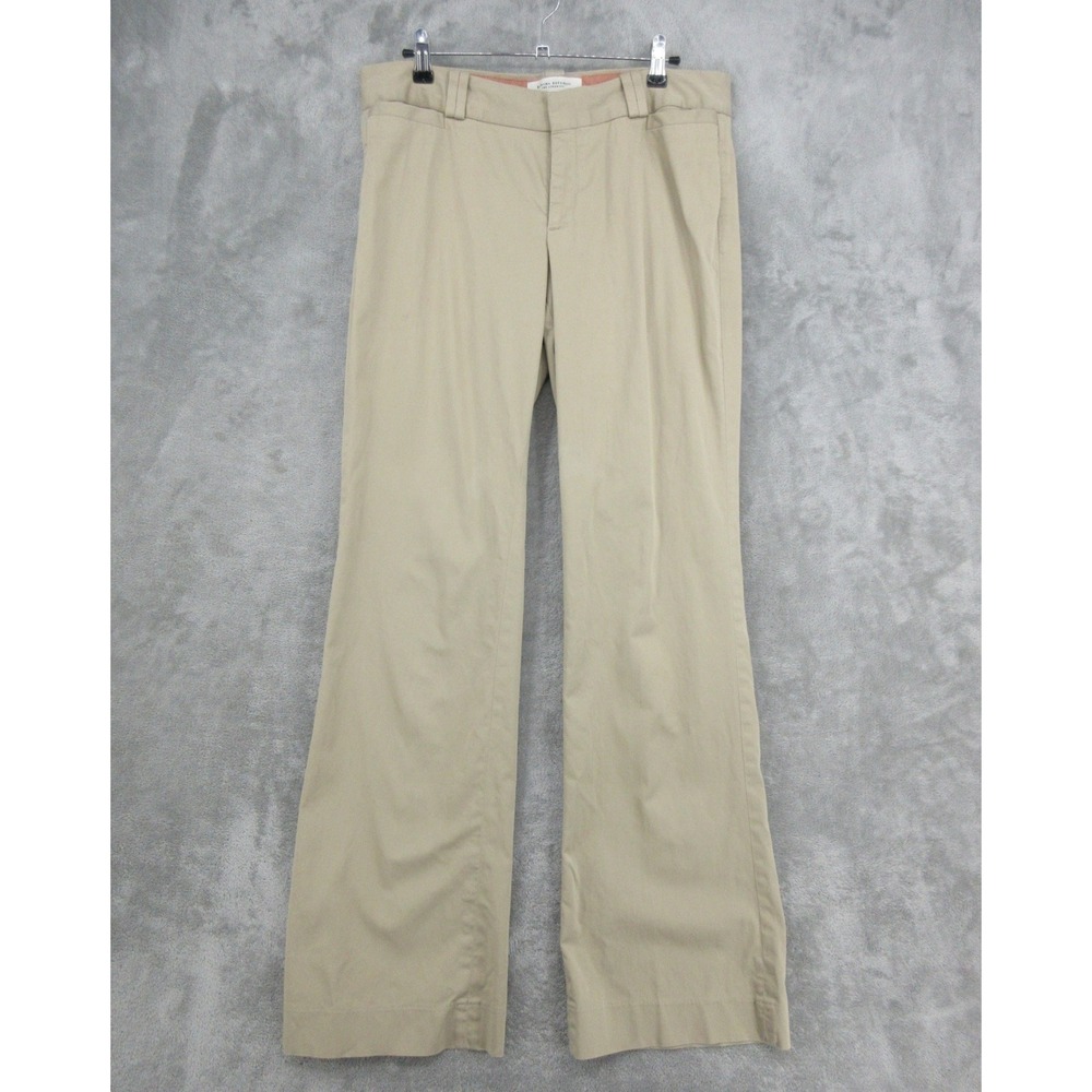 Banana Republic Pants Womens Size 10L Logan Tall Khaki Trouser Wide Leg Chino